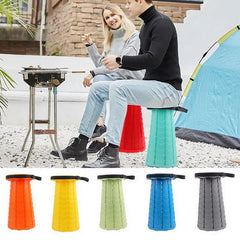 Portable Retractable Stool Telescoping Folding Chair For Outdoor Activities