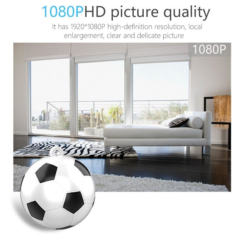 High Definition Mini Camera Night Vision For Home Security Mini Football Camera 1080P