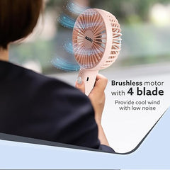 Summer Portable Mini Fan 3 Speed Adjustable Fans USB Rechargeable Desk Handheld Air Conditioner Cooler Outside Travel Artifact