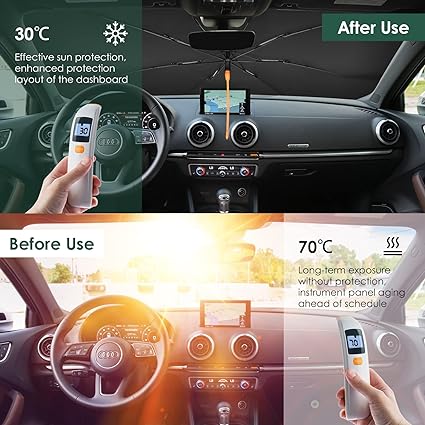 360° Rotation  Car Windshield Sun Shade Umbrella