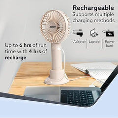 Summer Portable Mini Fan 3 Speed Adjustable Fans USB Rechargeable Desk Handheld Air Conditioner Cooler Outside Travel Artifact