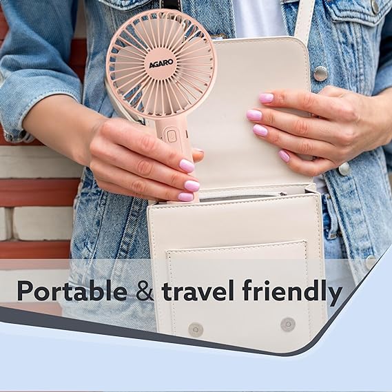 Summer Portable Mini Fan 3 Speed Adjustable Fans USB Rechargeable Desk Handheld Air Conditioner Cooler Outside Travel Artifact