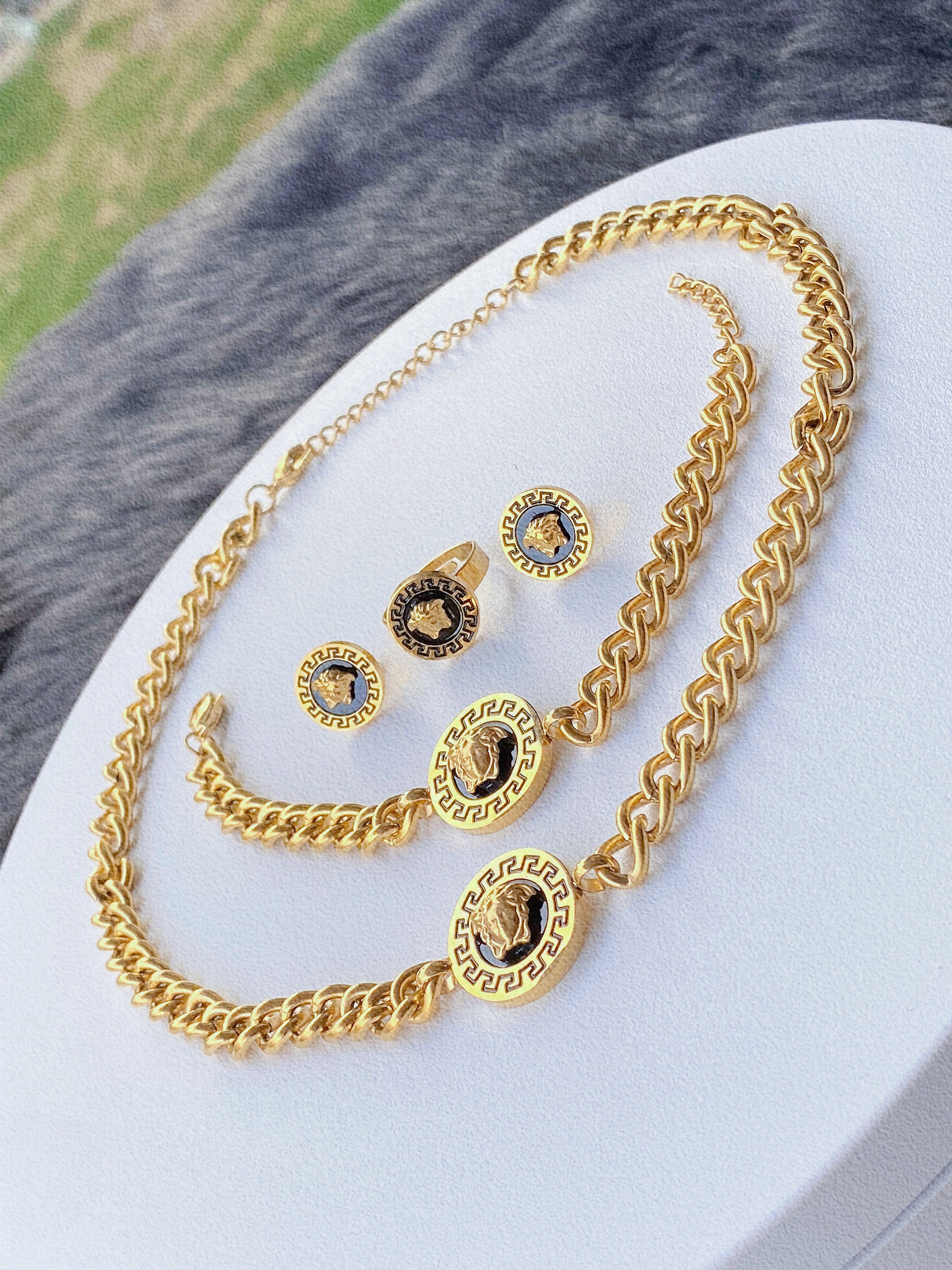 VERSACE Cuban Chain Designer Jewelry