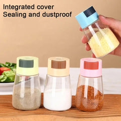 Pack of 3 Salt Shaker Clear Precise Control Quantitative Each Press 0.5g Pepper Spice Dispenser Measuring Seasoning Bottle Kitchen Gadgets