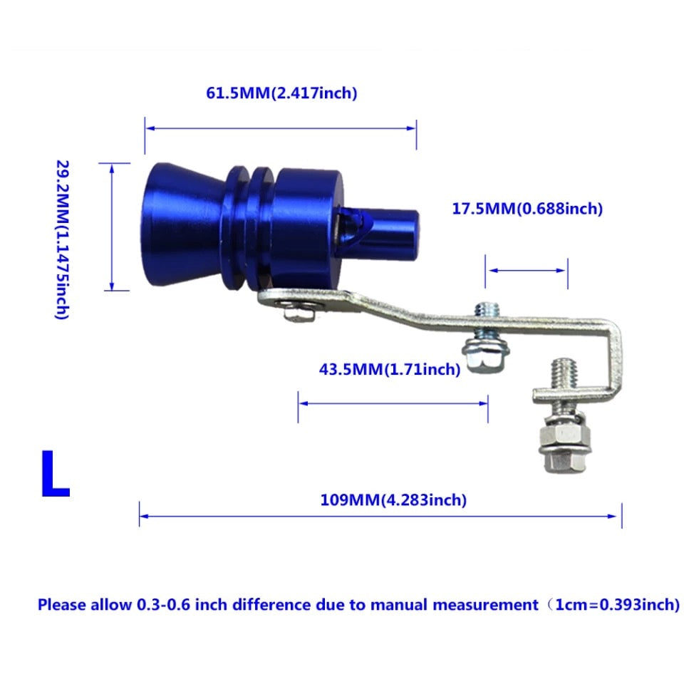 Universal Sound Simulator Car Turbo Sound Whistle Large 2100 to 4000 CC Car