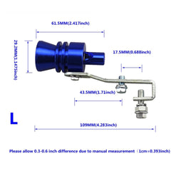 Universal Sound Simulator Car Turbo Sound Whistle Large 2100 to 4000 CC Car