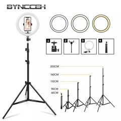 26cm Ring Light with 2.1M Adjustable Tripod Stand